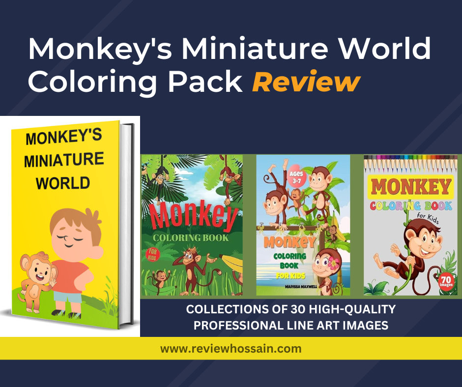 Monkey's Miniature World Coloring