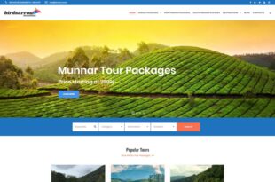 tour travel website development kerala