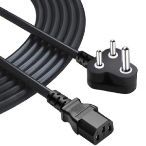 FEDUS Desktops cable PC power cable And Printers/Monitor SMPS Power Cable IEC Mains Power Cable Black