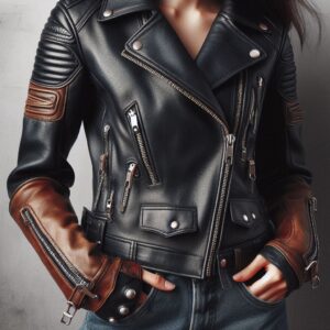 Leather motorcycle jackets for women
