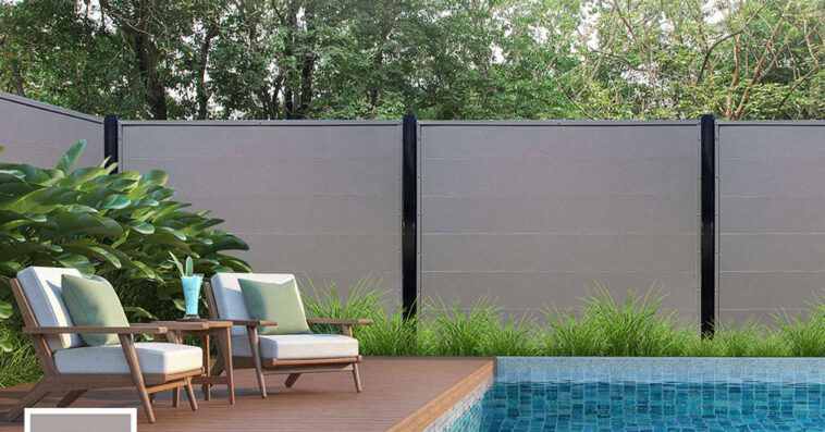 barrier fence privacy fencing grey 02