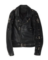 chrome hearts leather jacket green