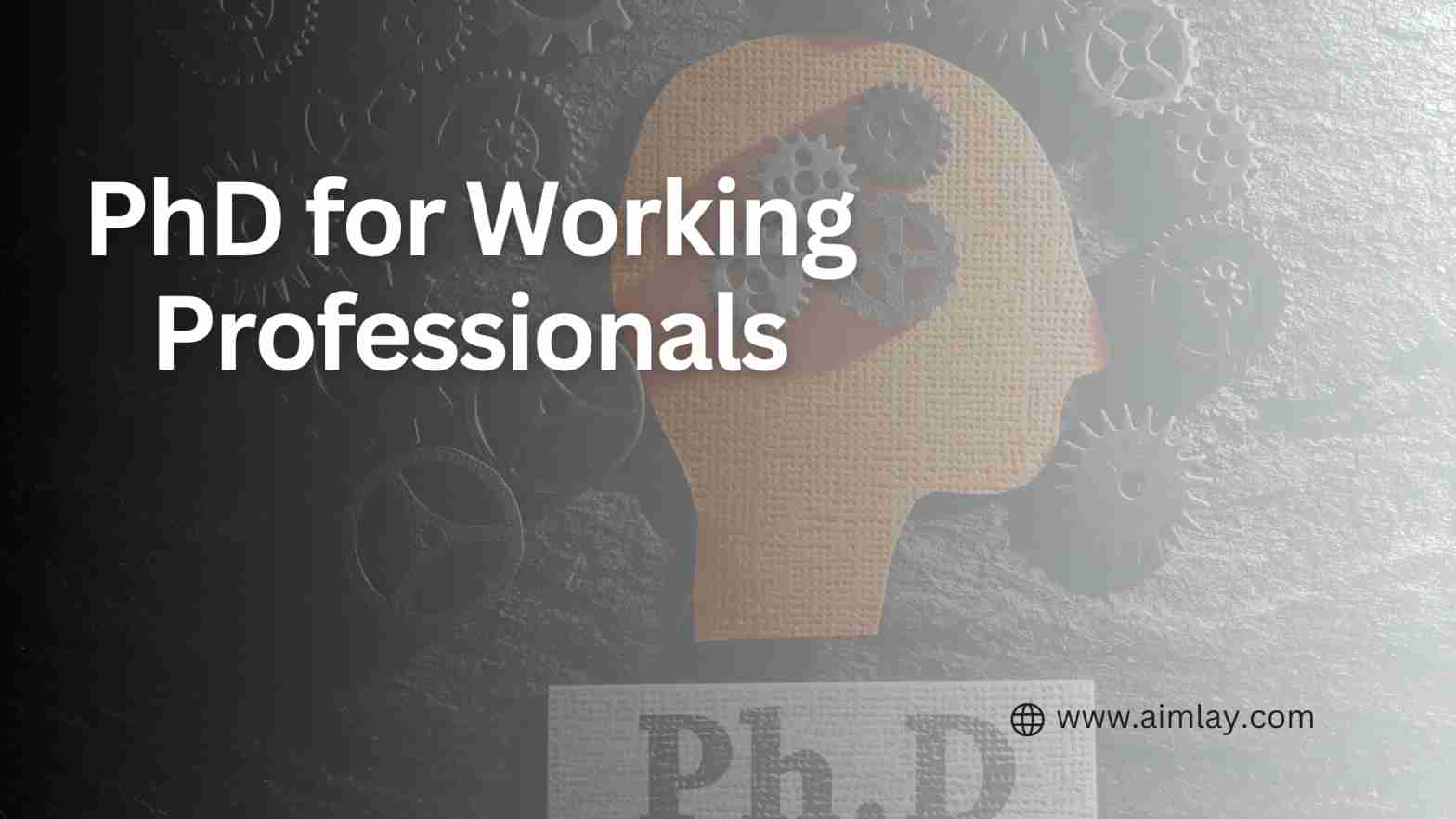 PhD for Working Professionals