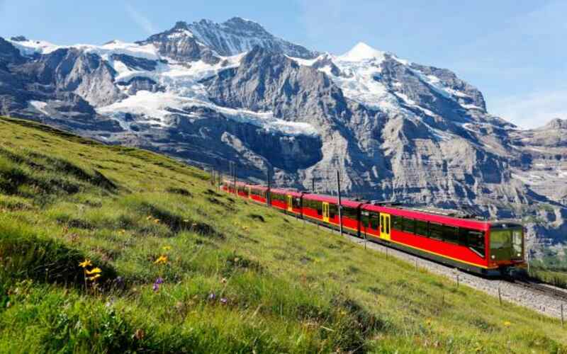 train journeys in Switzerland