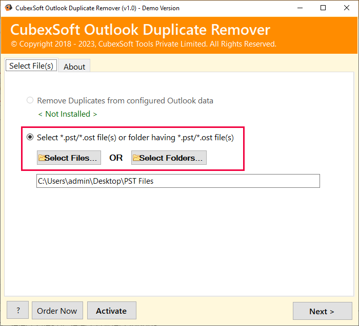 outlook duplicate remover