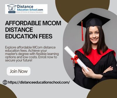 MCom Distance Education Fees