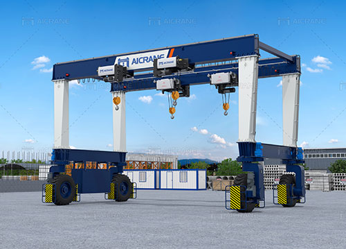 RTG rubber tyred gantry crane