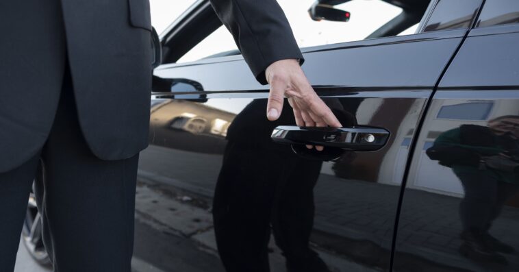 driver dressed elegant costume 1