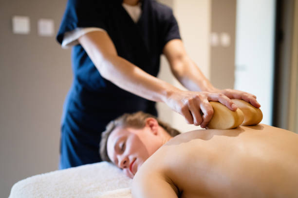wooden foot massage tool