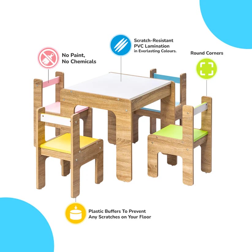 Sweden Kids Activity Table and Chairs Set | Alex Daisy 1 Artboard2 8 1