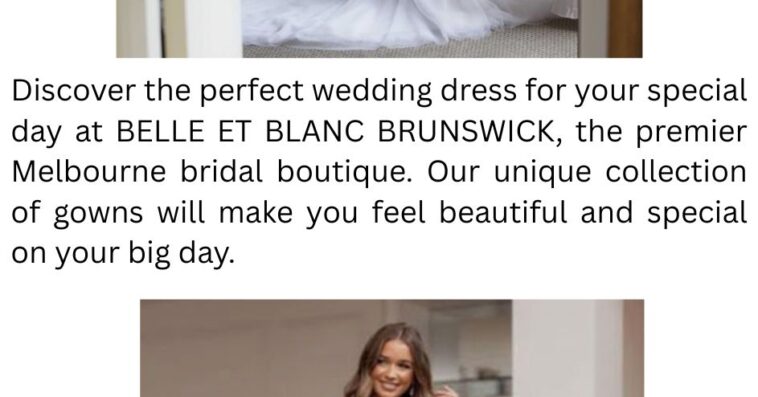 Bridal Gowns Melbourne BELLE ET BLANC BRUNSWICK