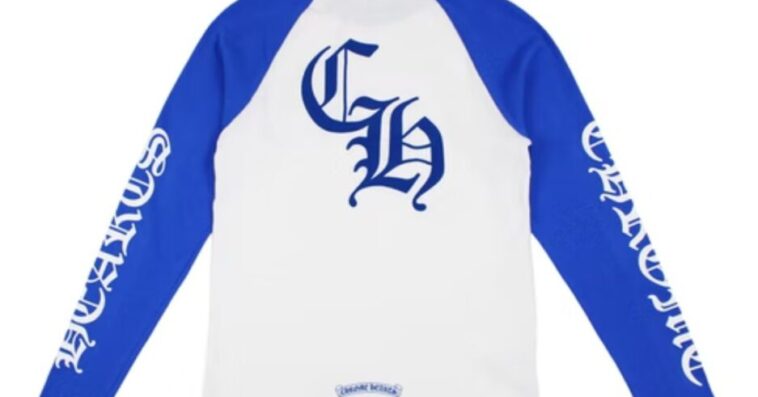 Chrome-Hearts-CH-hoodie-White-Blue
