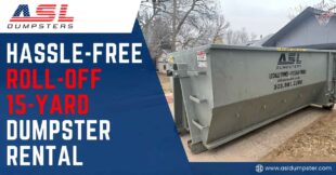 Hassle Free Roll off 15 Yard Dumpster Rental 1