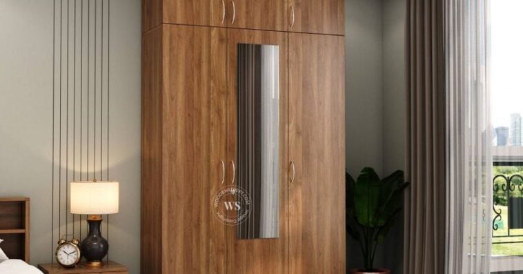 Haydon 3 Door Multi Utility Wardrobe With Mirror and Loft