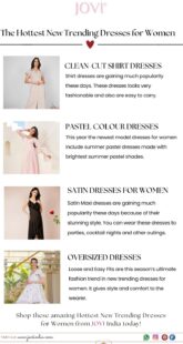 The Hottest New Trending Dresses for Women JOVI India 1