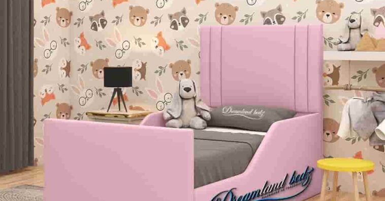 The Princess Pink Velvet single bed frame bed