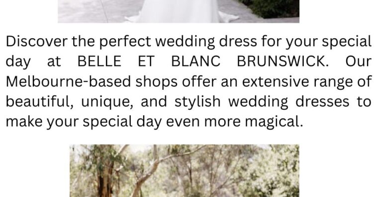Wedding Dresses Shops Melbourne BELLE ET BLANC BRUNSWICK