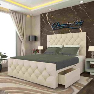 Windermere Upholstery Bed with optional ottoman storage With drawer
