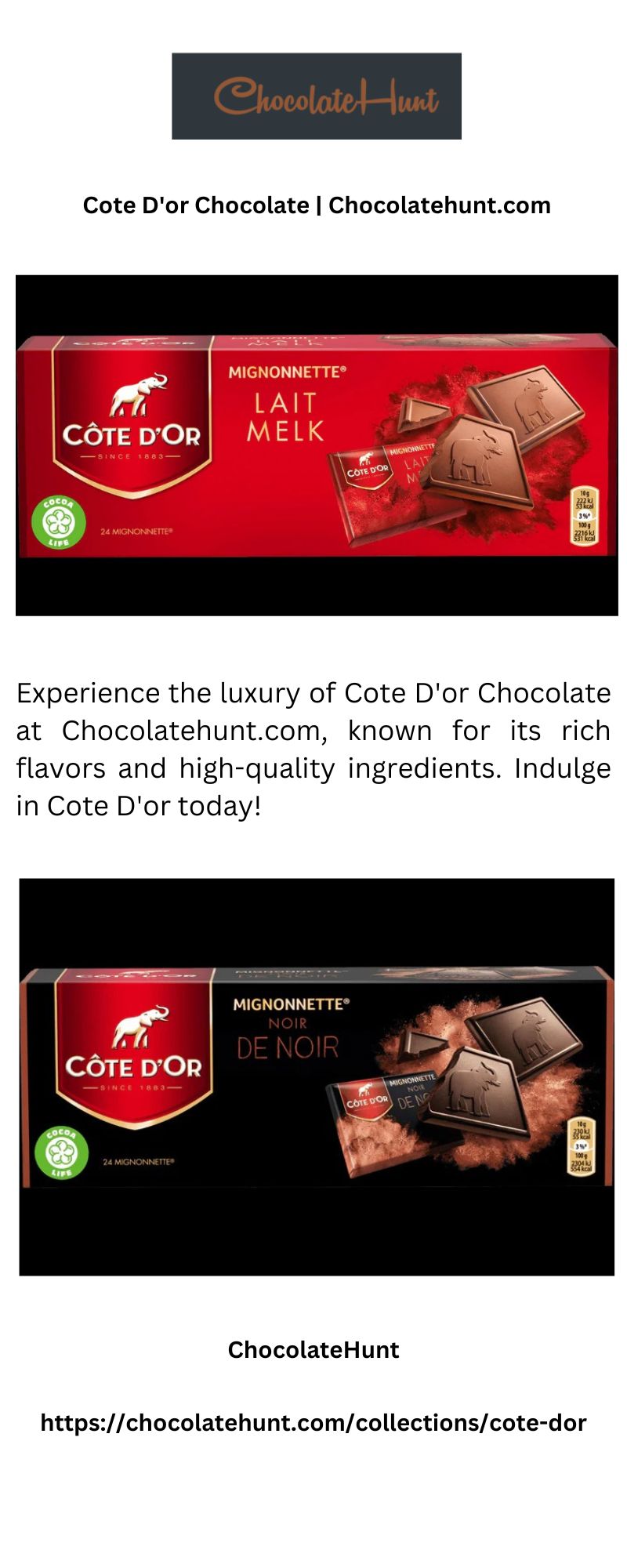 Cote D'or Chocolate | Chocolatehunt.com 1 Your paragraph