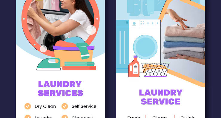 hand drawn laundry service banner 23 2151251115