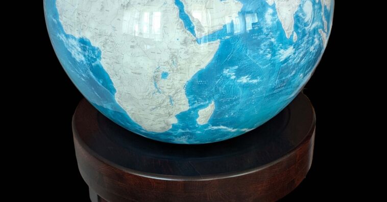 ice planet globe large world globe for sale