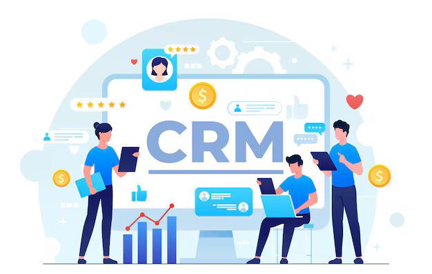 isometric crm illustration 52683 83950