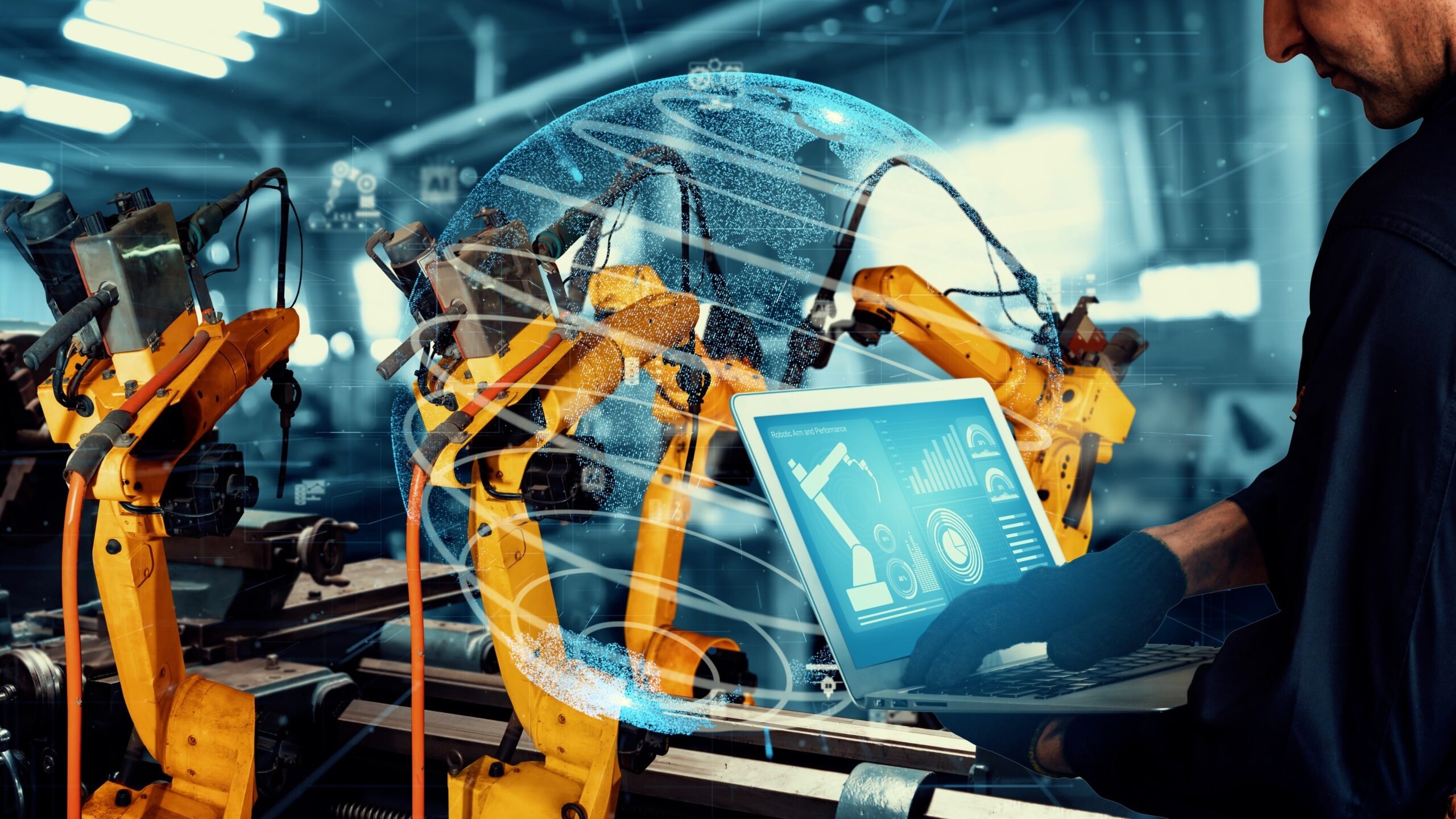 Cleanroom Modular Manufacturing Usa | Barupon.com 1 smart industry robot arms modernization digital factory technology scaled 1