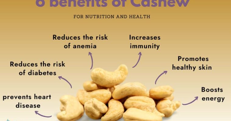6 benefits of cashew 1