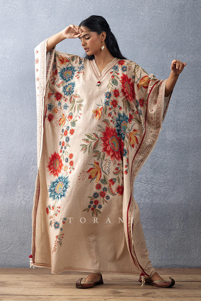 Shop Designer Kaftans for Women Online 1 Badmi kaftan 1