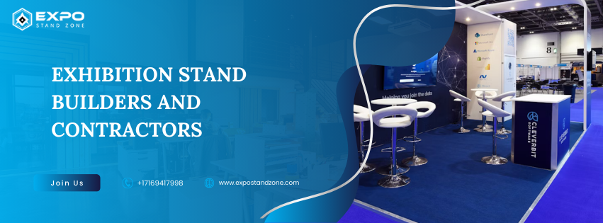 Exhibition Stand Builders in Berlin – Book Your Booth Now 1 Blue Black Modern Digital Marketing Agency Facebook Cover