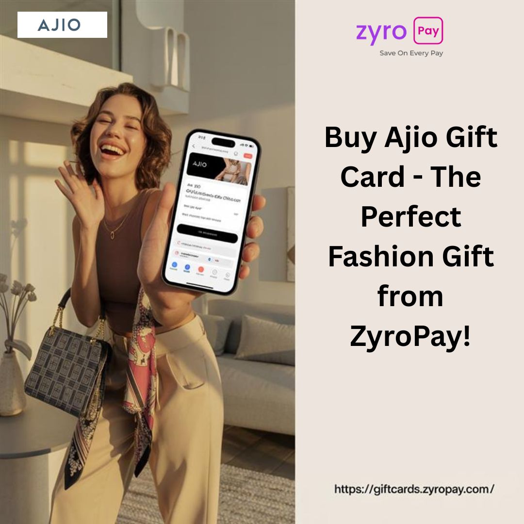 Buy AJIO Gift Card - The Perfect Fashion Gift from ZyroPay! 1 Buy Ajio Gift Card The Perfect Fashion Gift from ZyroPay