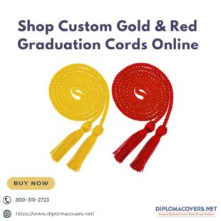 Gold Red Graduation Cords