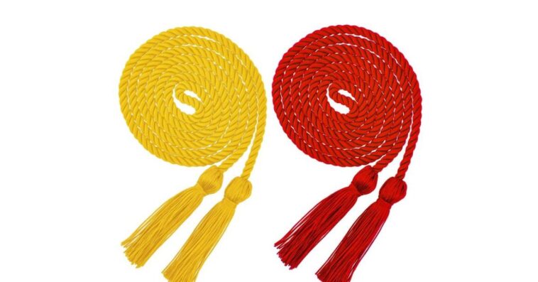 Gold Red Graduation Cords