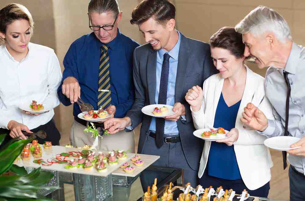 people having food