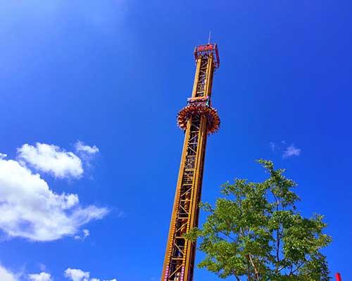 Urban Nights Transformed: Illuminated Park Thrills 1 drop tower rides for sale cheap in Beston group