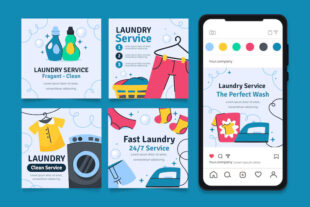 flat design laundry service instagram posts 23 2150989277 1