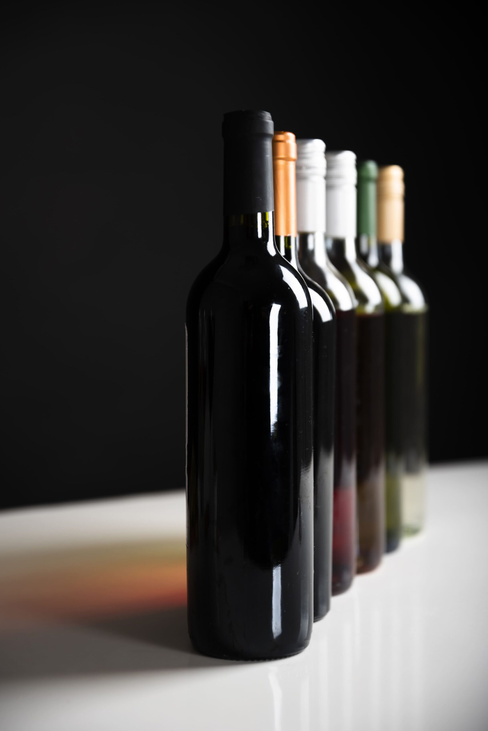 front view bottles wine row 1 scaled