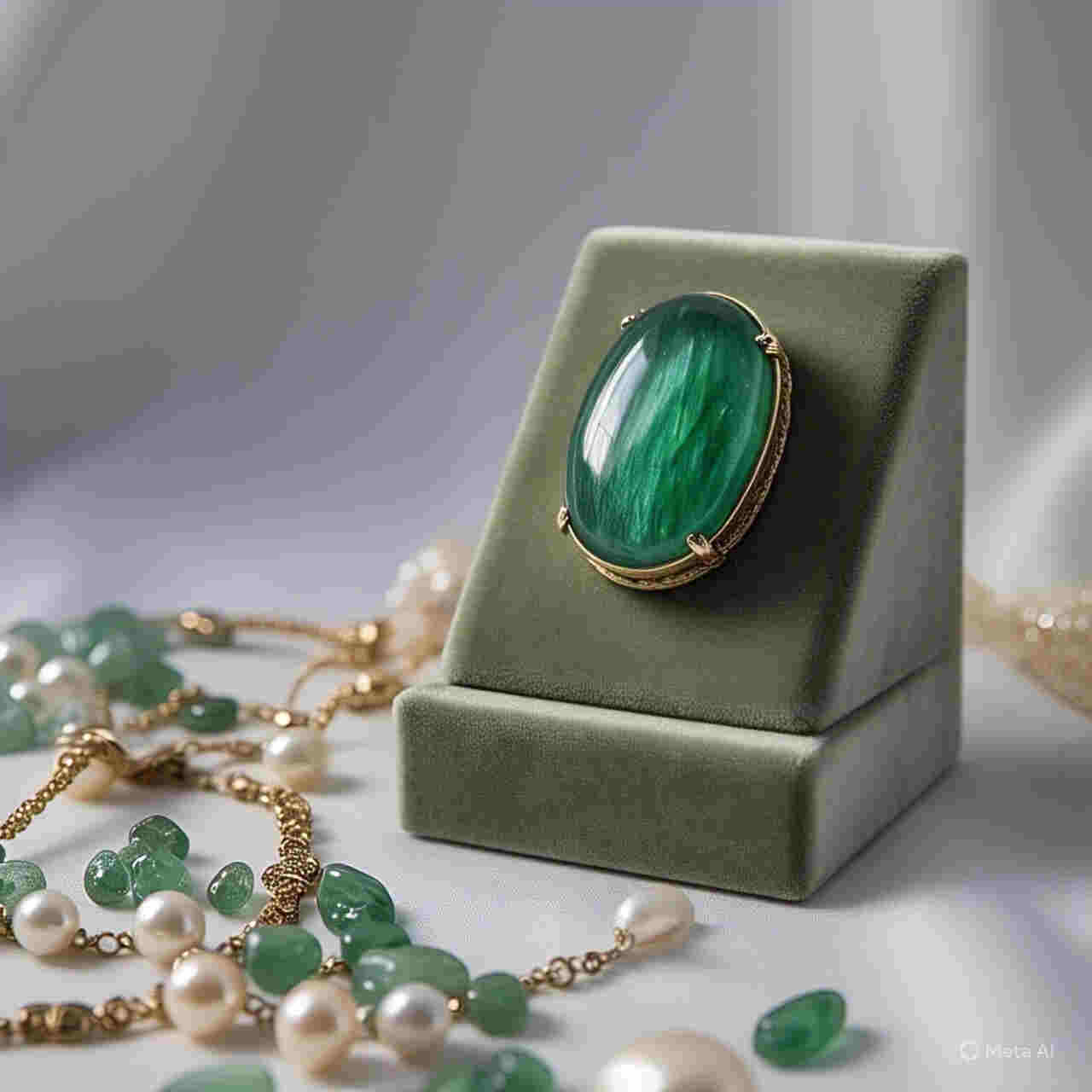 In Simple Terms green: Stylish Green Kyanite Jewelry 1 green kyanite jewelry with jewelry display stand 1 1 1