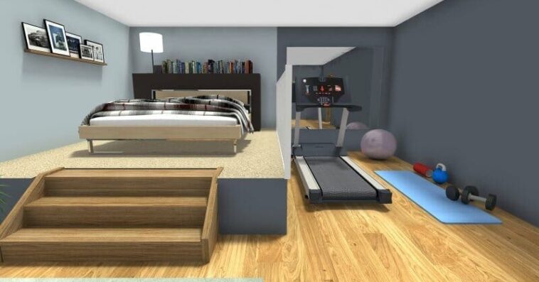 gueast bedroom home gym Timber veneer New Age Veneers