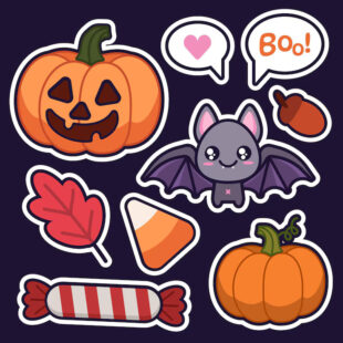 halloween themed stickers 727501 229