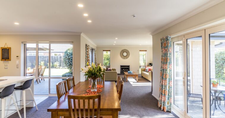 interior with bid dining room modern private house 1