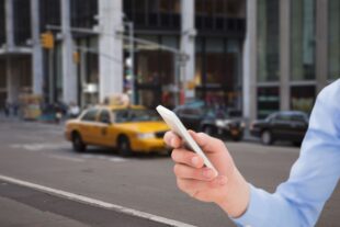 man with cell phone street 1