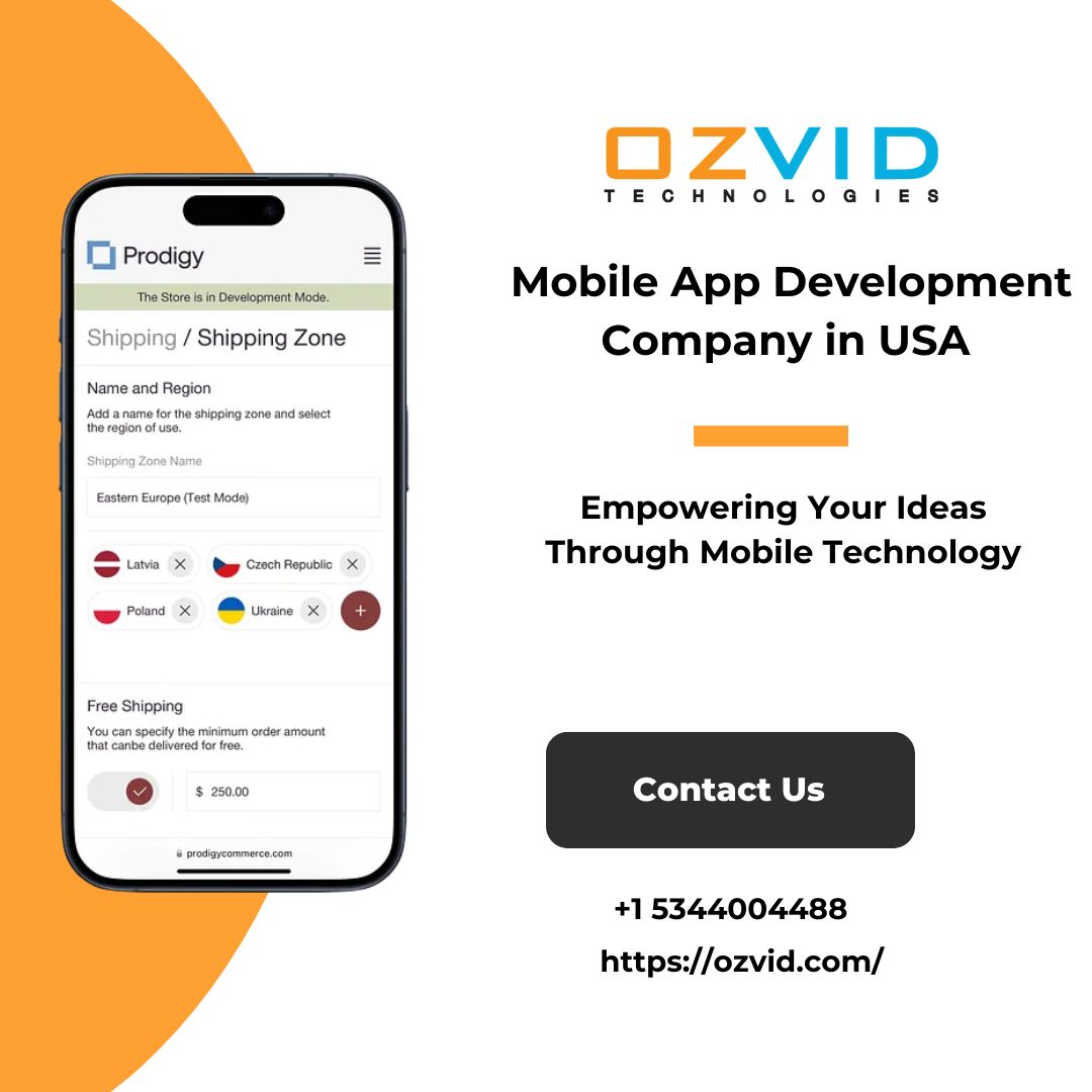 mobile app development company OZVID