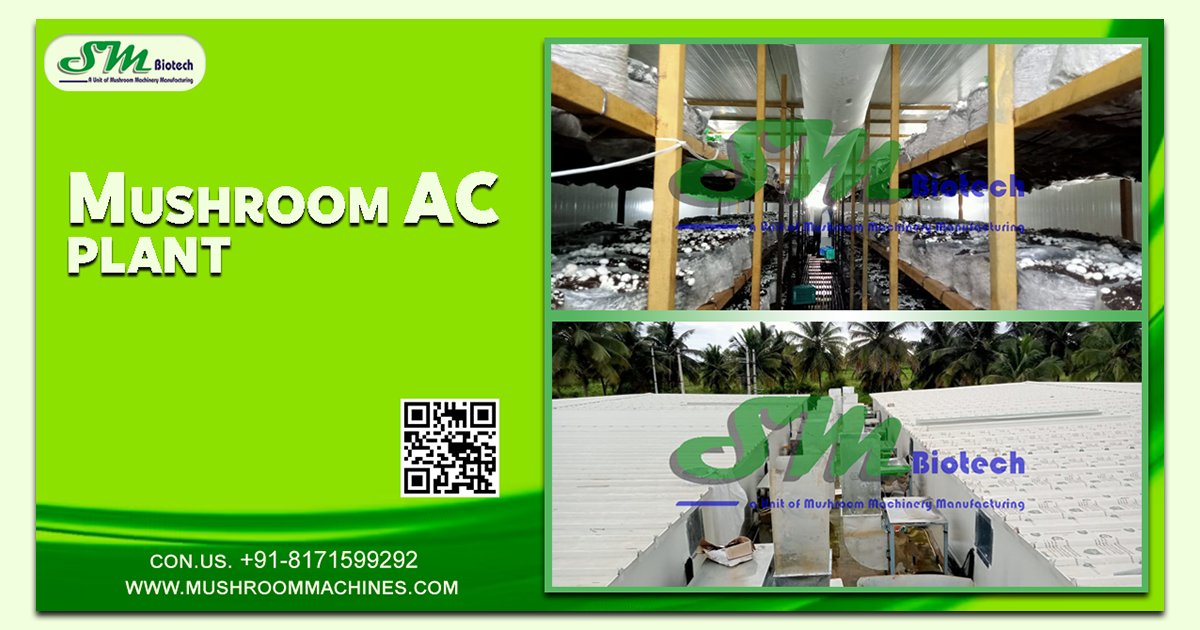🌾 Efficient Mushroom AC Plant | MushroomMachines 🌬️ 1 mushroom ac ss