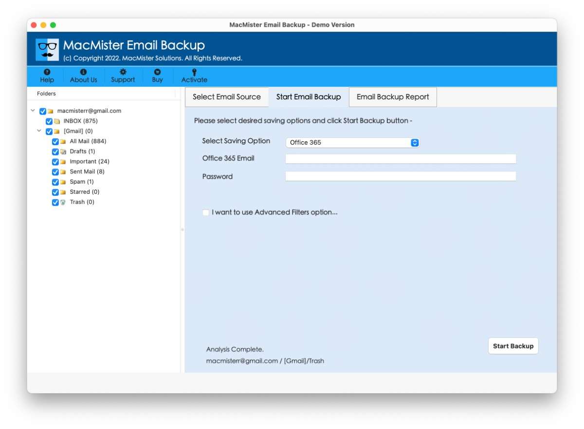 How to take backup of my Emails from Office 365 on Mac?