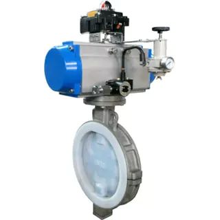Plastic Lined Butterfly Control Valve