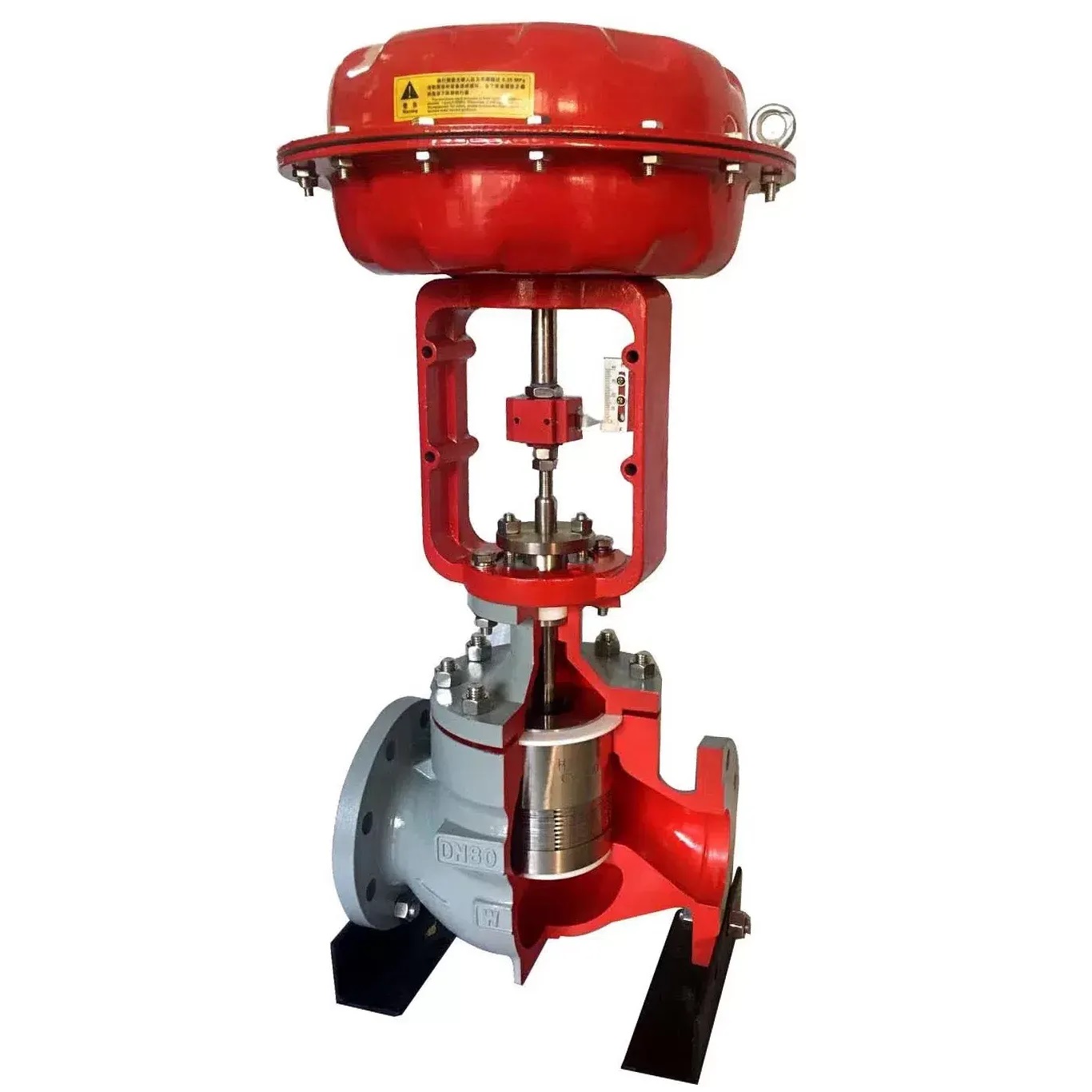 Pneumatic Labyrinth Cage-guided Control Valve, Balanced Trim 1 pneumatic labyrinth cage guided control valve balanced trim 6r54PF 1366x1366 1