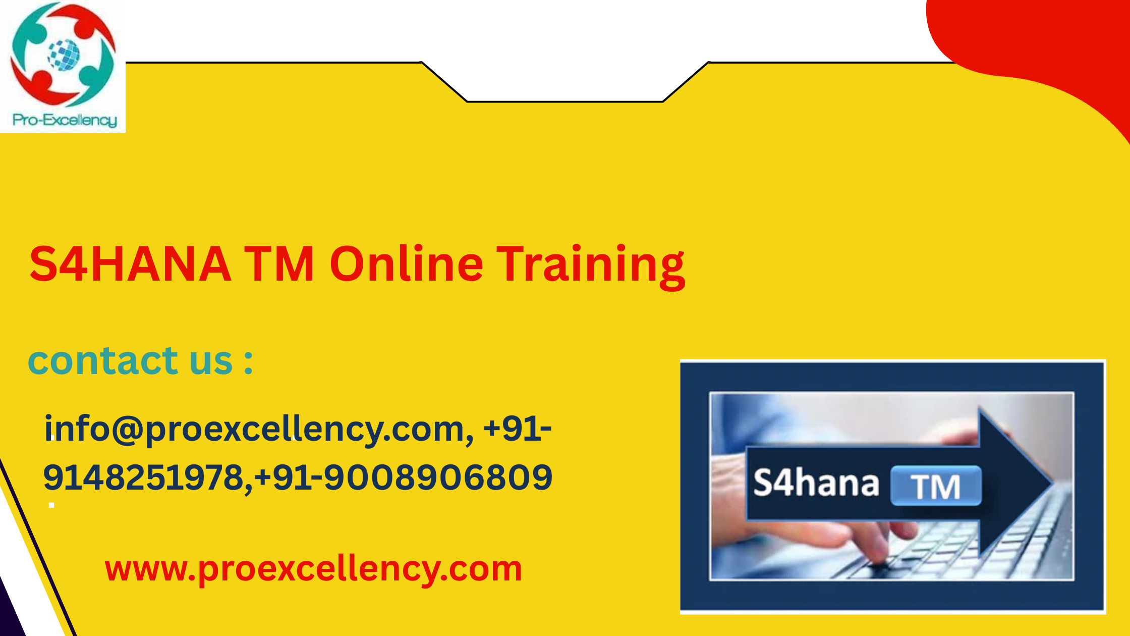 Advance Your Career with SAP TM S/4HANA Online Course – Proexcellency, Bangalore’s No.1 1 s4 hana tm online training banner 1