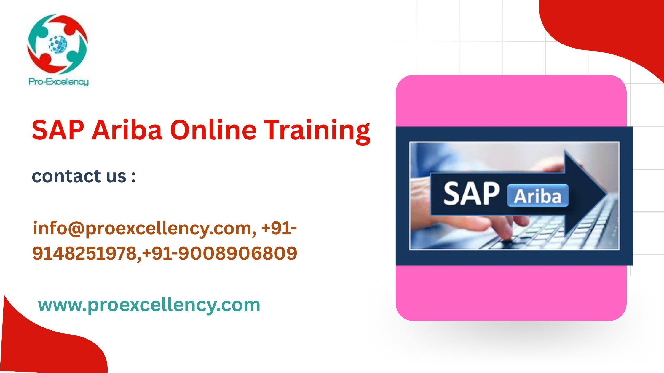 SAP Ariba Certification Online Course Using ProExcellency Solutions — Top & Best of Bangalore 2025 1 sap ariba online training banner 4