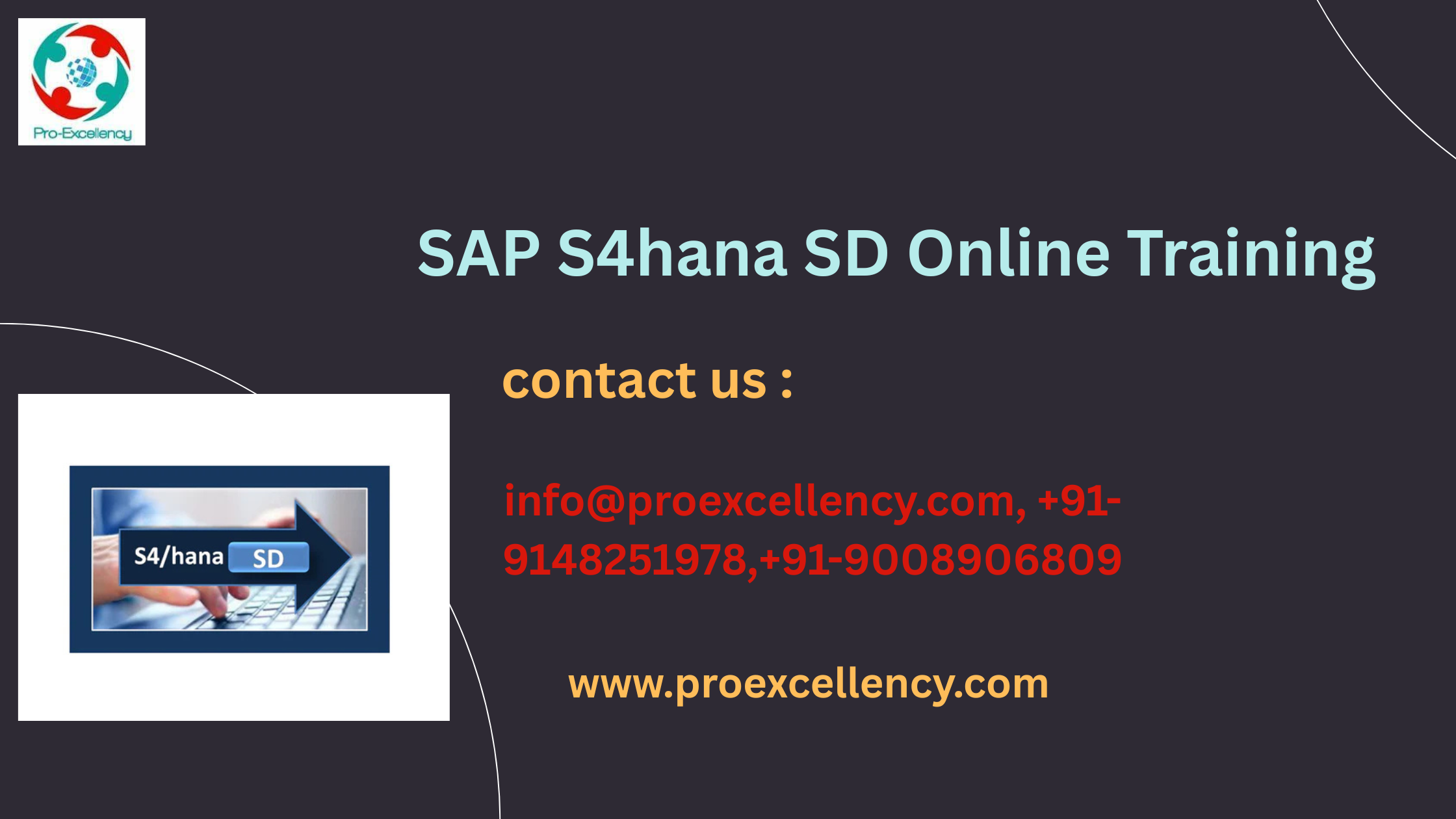 SAP S/4HANA SD Real-Time Project Training Using ProExcellency Solutions – Top of Bangalore 2025 1 sap s4 hana sd online training banner 2